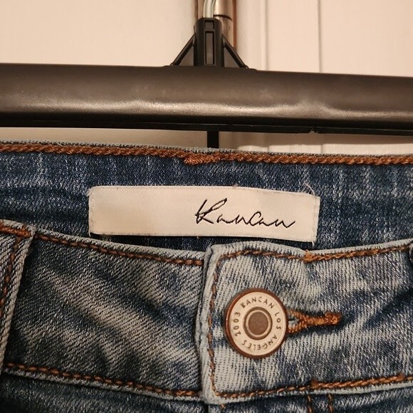 Kancan Women's Distressed Skinny Jeans Light Wash Size 26 - Picture 2 of 8